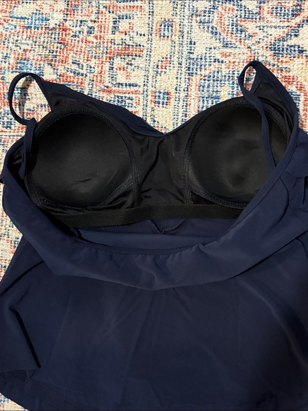 Magicsuit Solid Rita Tankini Top in Navy Blue SZ 14 EUC - Picture 4 of 5